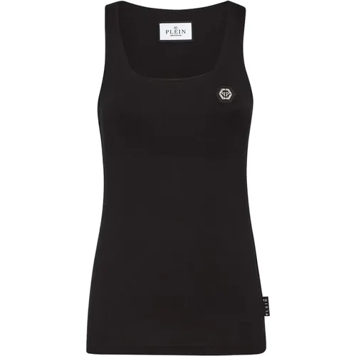 Sleeveless Tops, female, , Size: M Sleeveless Top - Philipp Plein - Modalova