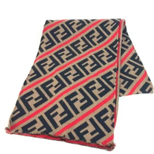 Pre-owned Wool scarves , female, Sizes: ONE SIZE - Fendi Vintage - Modalova