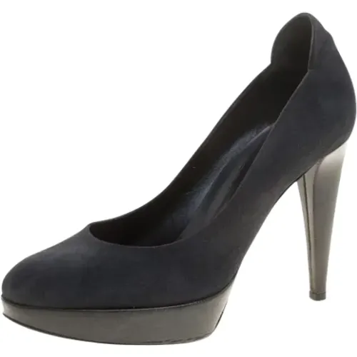 Pre-owned Pumps, female, , Size: 7 US Pre-owned Suede heels - Sergio Rossi Pre-owned - Modalova