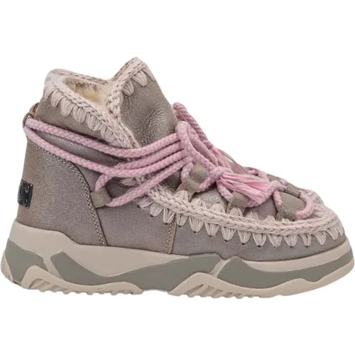 Lace Trainer in Taupe Mou - Mou - Modalova