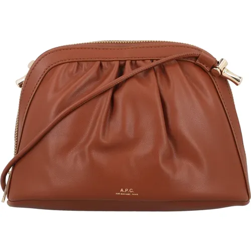Ninon Leather Wallet , female, Sizes: ONE SIZE - A.p.c. - Modalova
