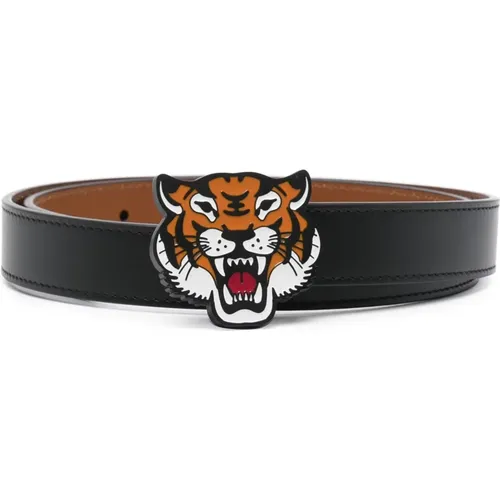 Lucky Tiger Double-Faced Belt , male, Sizes: 80 CM - Kenzo - Modalova