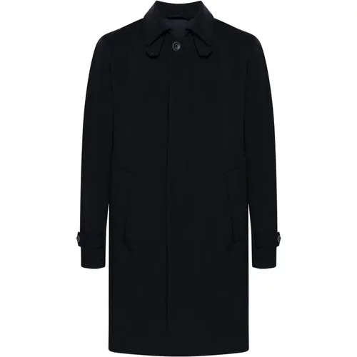 Elegant Button Front Polyester Coat , male, Sizes: 4XL, XL, M, 3XL, 2XL, L, S - Herno - Modalova