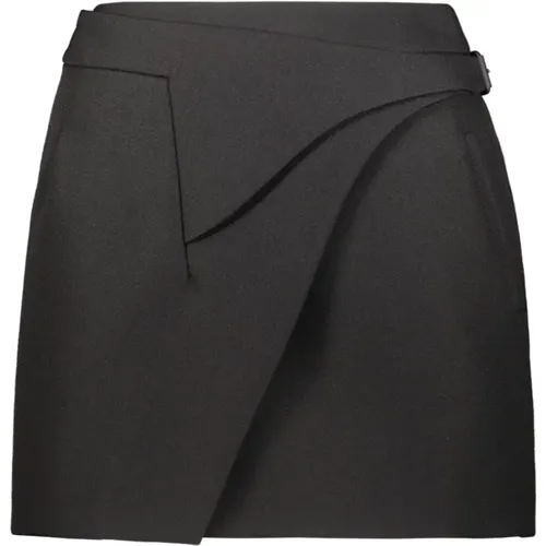 Merino Wool Wrap Skirt , female, Sizes: S - Wardrobe.nyc - Modalova