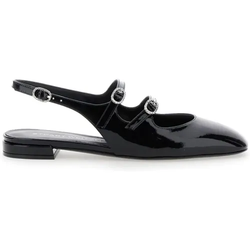 Schwarze Absatz Slingback Schuhe , Damen, Größe: 40 EU - Stuart Weitzman - Modalova