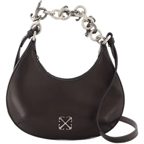 Handbags, female, , Size: ONE SIZE Hemisphere Shoulder Bag - Off White - Modalova