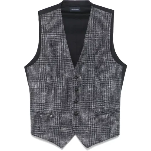 Suit Vests, male, , Size: M Waistcoat - Tagliatore - Modalova