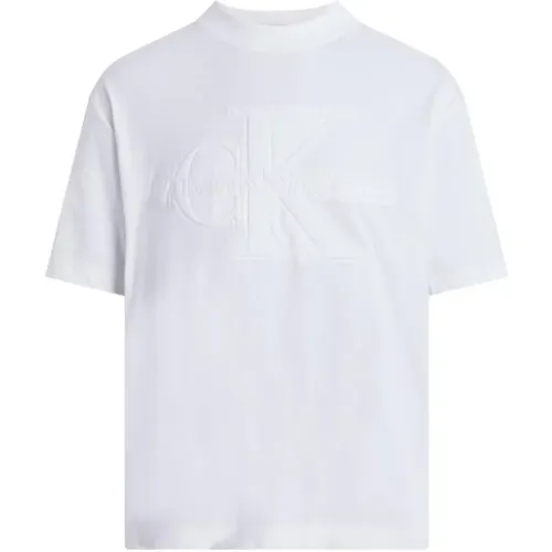 Premium Monologo T-Shirt Frühling/Sommer Kollektion , Herren, Größe: XL - Calvin Klein Jeans - Modalova