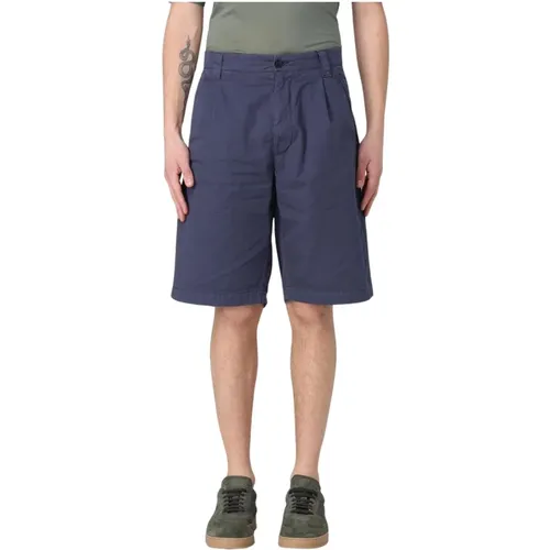 Casual Shorts, male, , Size: L Stylish Pleated Cotton Shorts - C.P. Company - Modalova