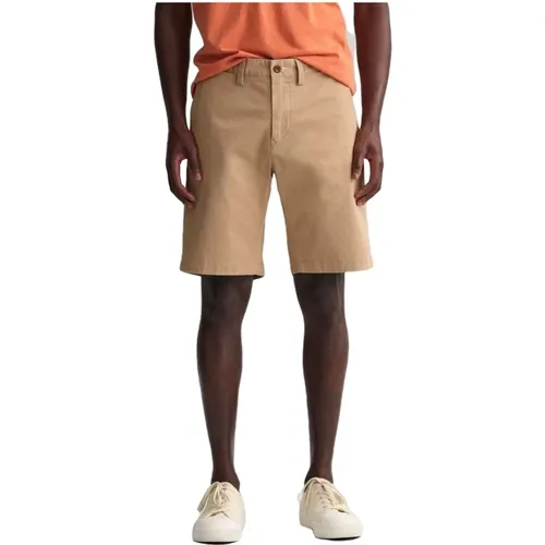 Hallden Twill Shorts Gant - Gant - Modalova