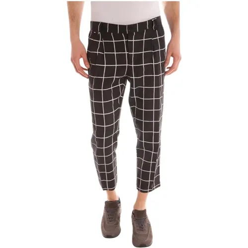 Cropped Trousers, male, , Size: XS Cropped Trousers - Daniele Alessandrini - Modalova