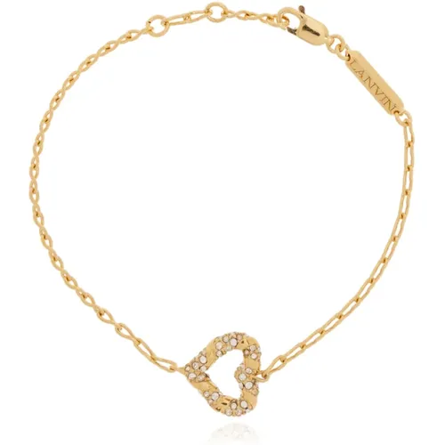 Bracelet with a Heart-Shaped Pendant , female, Sizes: ONE SIZE - Lanvin - Modalova