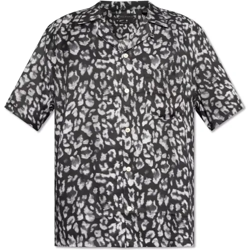 Leopaz Shirt mit Tiermotiv , Herren, Größe: XL - AllSaints - Modalova