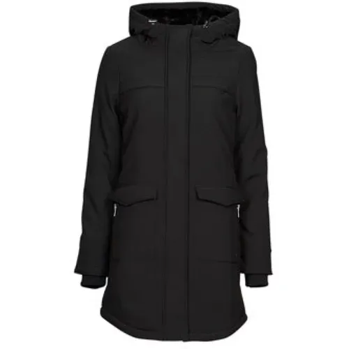 Schwarzer Parka Mantel für Frauen - Only - Modalova