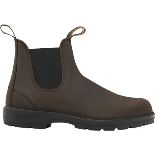 Leather Ankle Boots & Black , male, Sizes: 7 UK, 9 1/2 UK, 7 1/2 UK, 11 UK, 8 1/2 UK, 8 UK, 9 UK, 6 UK, 10 UK - Blundstone - Modalova