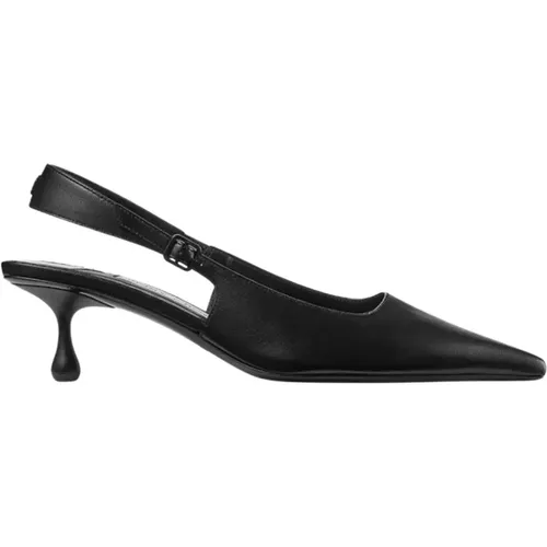 Schwarze Lederpumps mit Logo - Jimmy Choo - Modalova