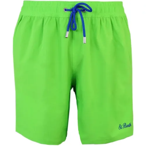 Solid Polyester Boxer Shorts , male, Sizes: L, 2XL, M, XL - Saint Barth - Modalova