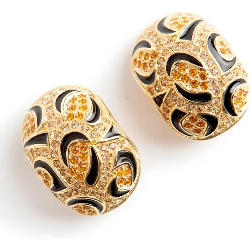 Pre-owned Jewellery, female, , Size: ONE SIZE Pre-owned clip on earrings - Dior Vintage - Modalova