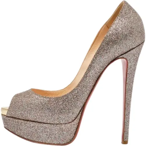 Pre-owned Pumps, female, , Size: 7 US Pre-owned Fabric heels - Christian Louboutin Pre-owned - Modalova