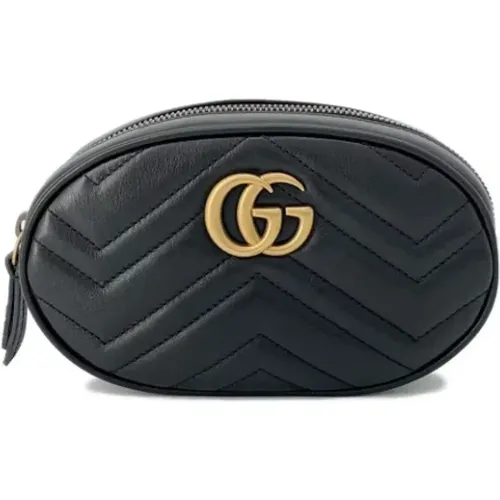 Pre-owned Belt Bags, female, , Size: ONE SIZE Pre-owned Leather shoulder-bags - Gucci Vintage - Modalova