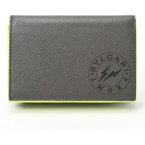 Pre-owned Wallets, female, , Size: ONE SIZE Pre-owned Leather wallets - Bvlgari Vintage - Modalova