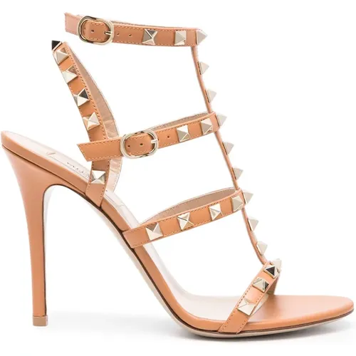 Elegant Leather Sandals , female, Sizes: 4 UK, 2 1/2 UK, 3 UK, 5 UK, 8 UK, 4 1/2 UK, 6 1/2 UK - Valentino Garavani - Modalova