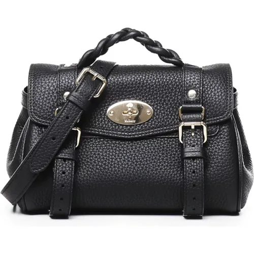 Leather Shoulder Bag with Turn-lock , female, Sizes: ONE SIZE - Mulberry - Modalova