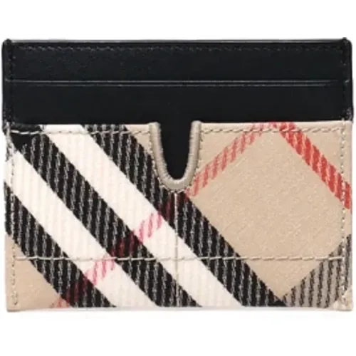 Wallets & Cardholders, female, , Size: ONE SIZE Vintage Check Card Holder with Slot - Burberry - Modalova