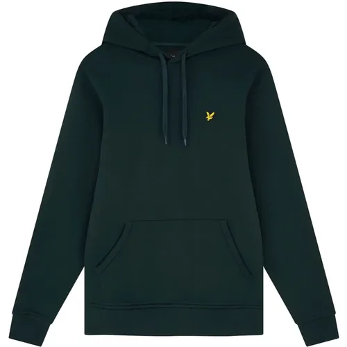 Hoodies, male, , Size: XL Dark Pullover Hoodie - Lyle & Scott - Modalova