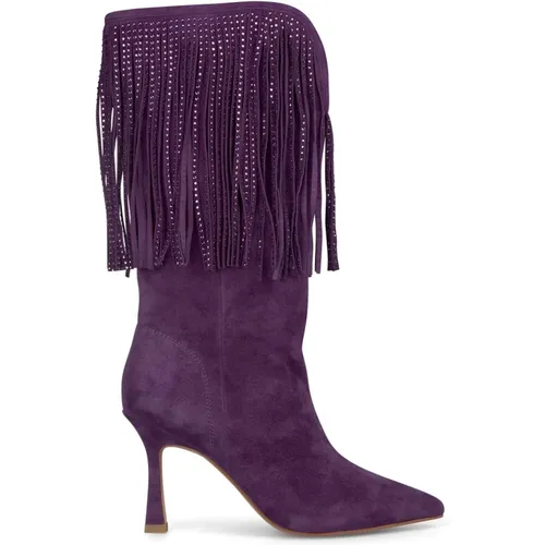 Fringed Absatzstiefel , Damen, Größe: 39 EU - Alma en Pena - Modalova