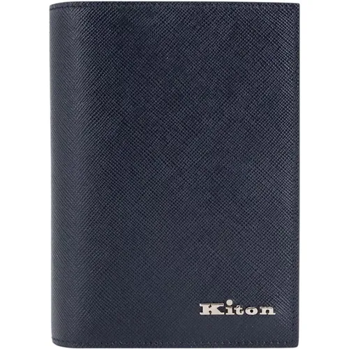 Leather Wallet with Multiple Compartments , male, Sizes: ONE SIZE - Kiton - Modalova