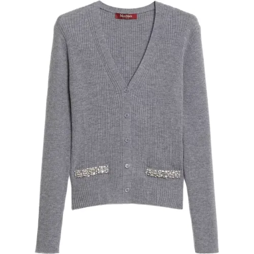 Strickjacke , Damen, Größe: M - Max Mara Studio - Modalova