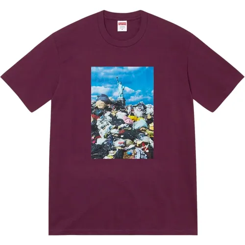 Limited Edition Trash Tee Eggplant , male, Sizes: L, XL, M - Supreme - Modalova