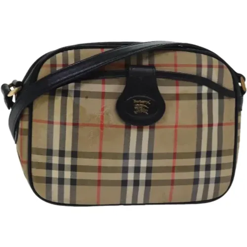 Pre-owned Cross Body Bags, female, , Size: ONE SIZE Pre-owned Canvas shoulder-bags - Burberry Vintage - Modalova