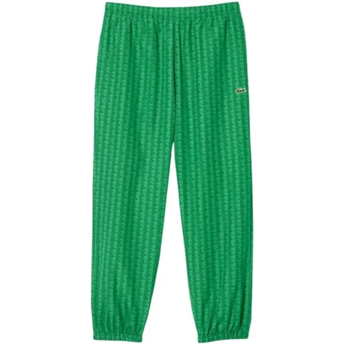 Sweatpants, male, , Size: XS Iconic Monogram Track Pants - Lacoste - Modalova