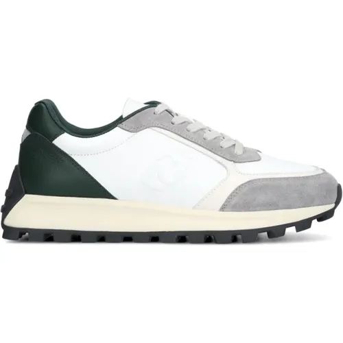 Sneakers, male, , Size: 11 US White Leather Sneakers - Liu Jo - Modalova