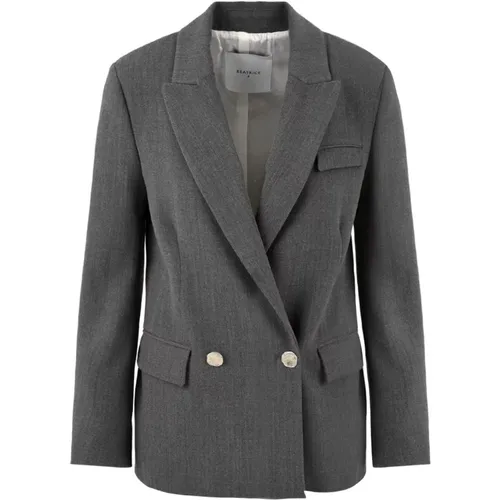 Womens Grey Jacket Model 23Fa3887 , female, Sizes: XS, M - Beatrice .b - Modalova