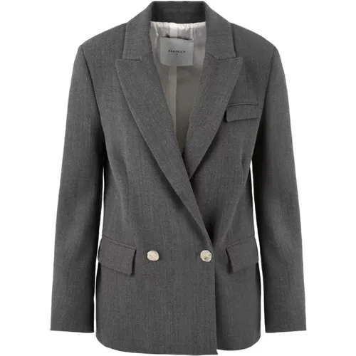 Womens Grey Jacket Model 23Fa3887 , female, Sizes: XS, M, S - Beatrice .b - Modalova