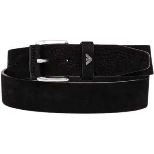 Belts, male, , Size: 95 CM Leather Belt - Emporio Armani - Modalova