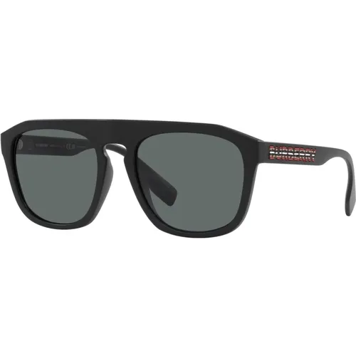 Matte /Grey Sunglasses Wren BE , male, Sizes: 57 MM - Burberry - Modalova