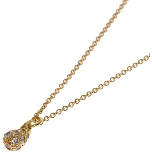 Pre-owned Gold necklaces , female, Sizes: ONE SIZE - Tiffany & Co. Pre-owned - Modalova