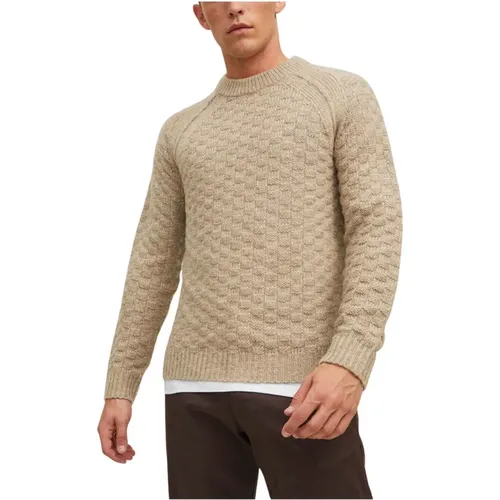 Mens Crew Neck Sweater , male, Sizes: L - jack & jones - Modalova