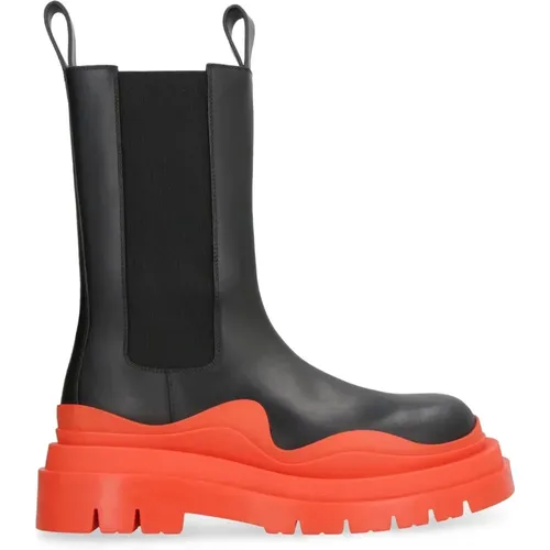 Leather Ankle Boots , female, Sizes: 3 UK - Bottega Veneta - Modalova