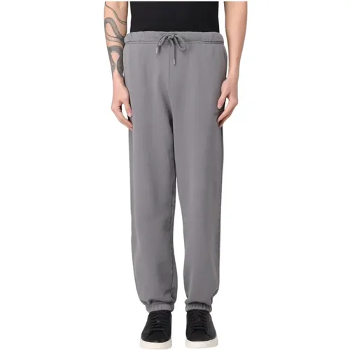 Sweatpants, male, , Size: L Modern Grey Sweatpants with Pockets - HUGO - Modalova