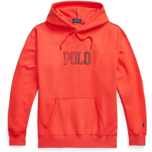 Hoodies, male, , Size: XL Men`s Hooded Sweatshirt - Classic Style - Ralph Lauren - Modalova