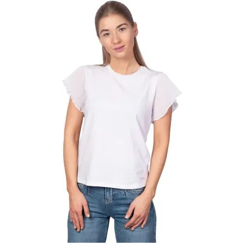 T-Shirt Mode Kurzarm , Damen, Größe: L - Liu Jo - Modalova