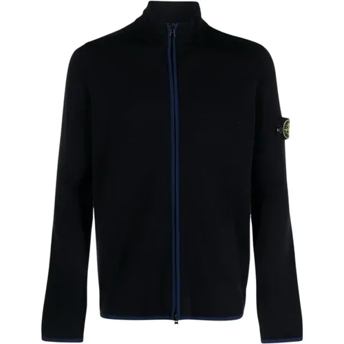 Zippered Compass Sweatshirt , male, Sizes: 2XL, L, M, XL - Stone Island - Modalova