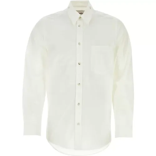 Weißes Popeline-Kabelhemd , Herren, Größe: XL - Nanushka - Modalova