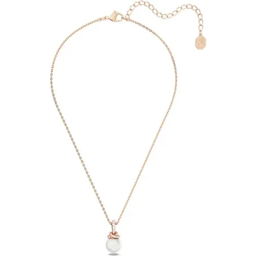 Necklaces, female, , Size: ONE SIZE Originally Pendant, White, Rose Gold Tone - Swarovski - Modalova