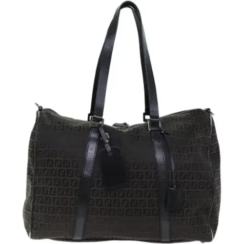 Pre-owned Shoulder Bags, female, , Size: ONE SIZE Pre-owned Canvas travel-bags - Fendi Vintage - Modalova